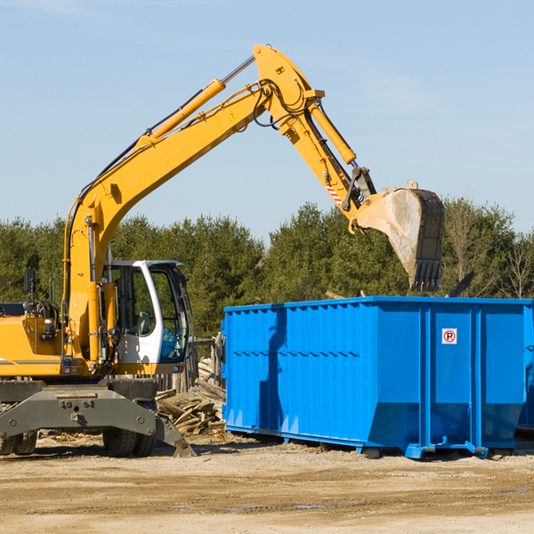 how many times can i have a residential dumpster rental emptied in Creekside Pennsylvania